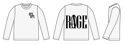 RAGE Long Sleeve Tee – White