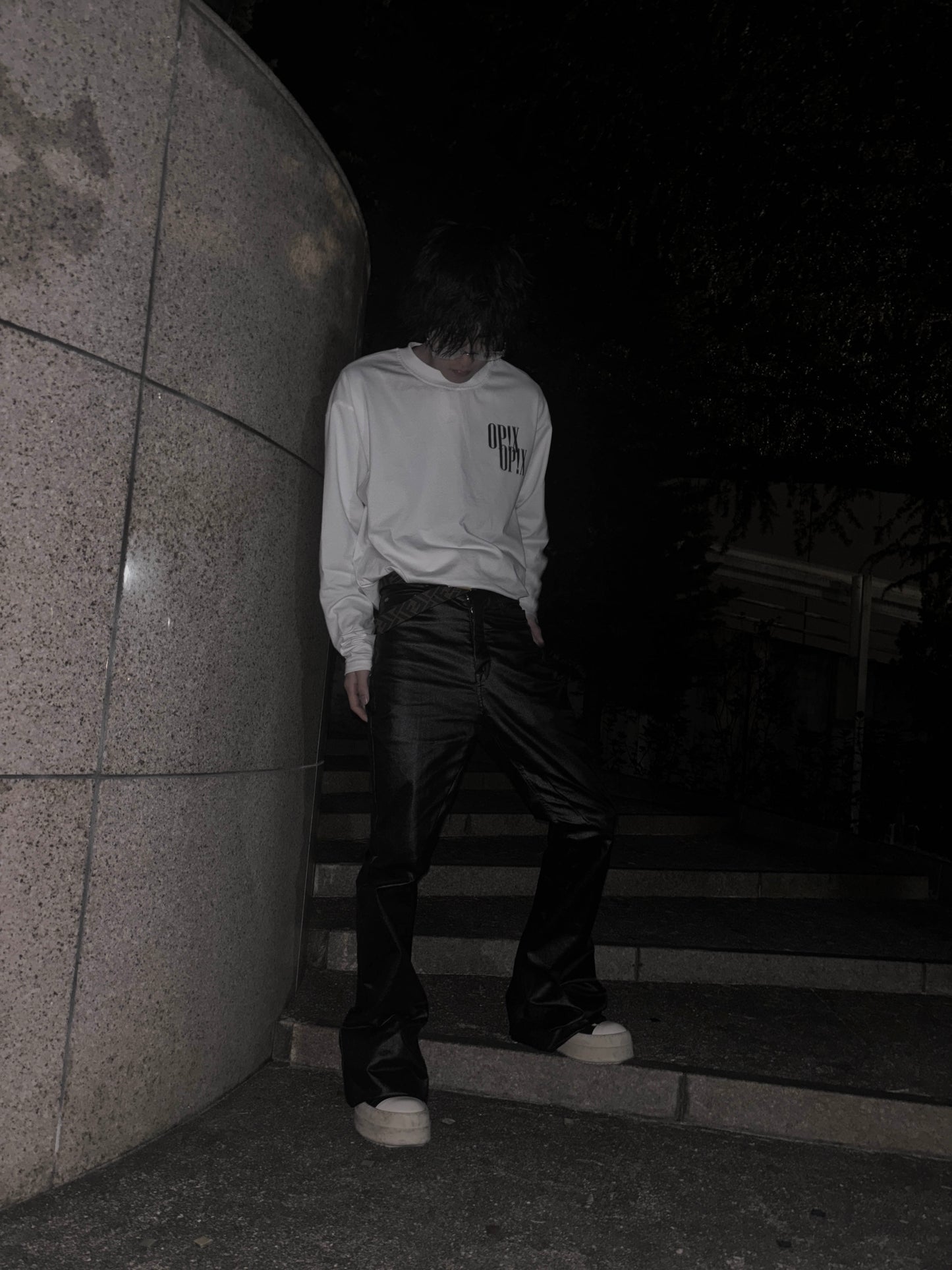 RAGE Long Sleeve Tee – White